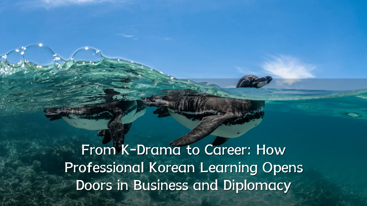 From K-Drama to Career: How Professional Korean Learning Opens Doors in Business and Diplomacy