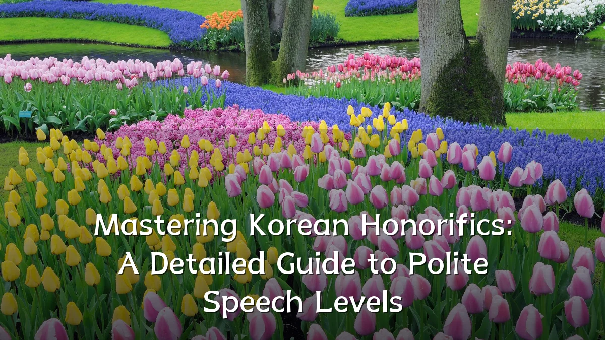 Mastering Korean Honorifics: A Detailed Guide to Polite Speech Levels