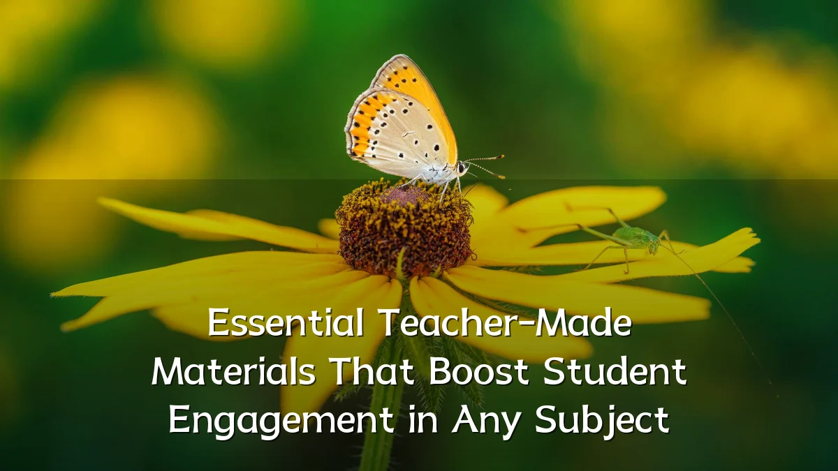 Essential Teacher-Made Materials That Boost Student Engagement in Any Subject