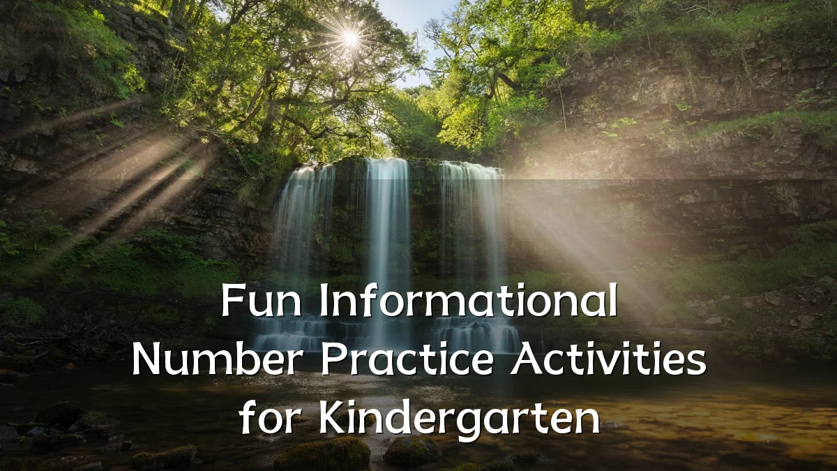 Fun Informational Number Practice Activities for Kindergarten