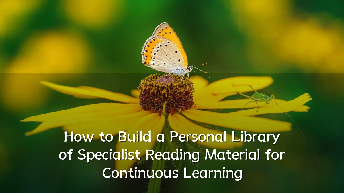 How to Build a Personal Library of Specialist Reading Material for Continuous Learning