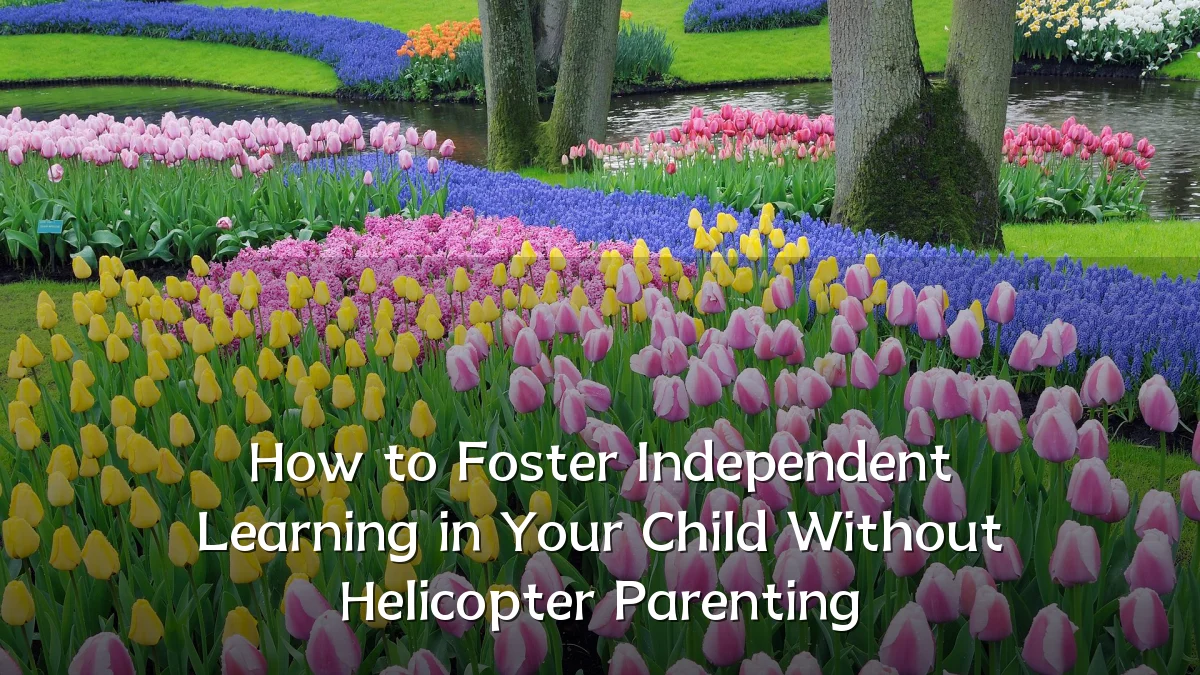 How to Foster Independent Learning in Your Child Without Helicopter Parenting