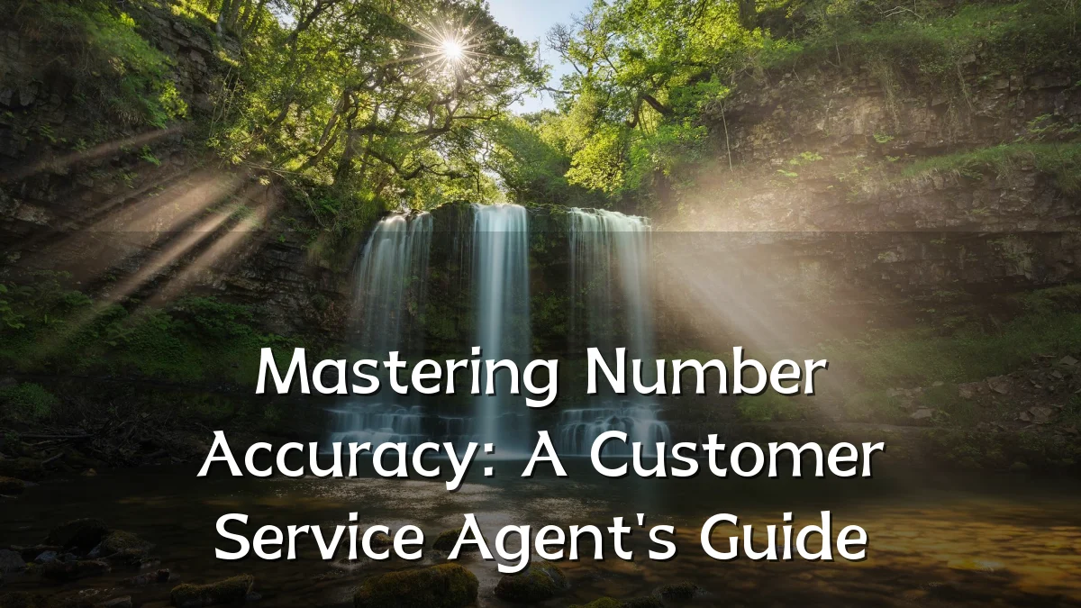 Mastering Number Accuracy: A Customer Service Agent's Guide