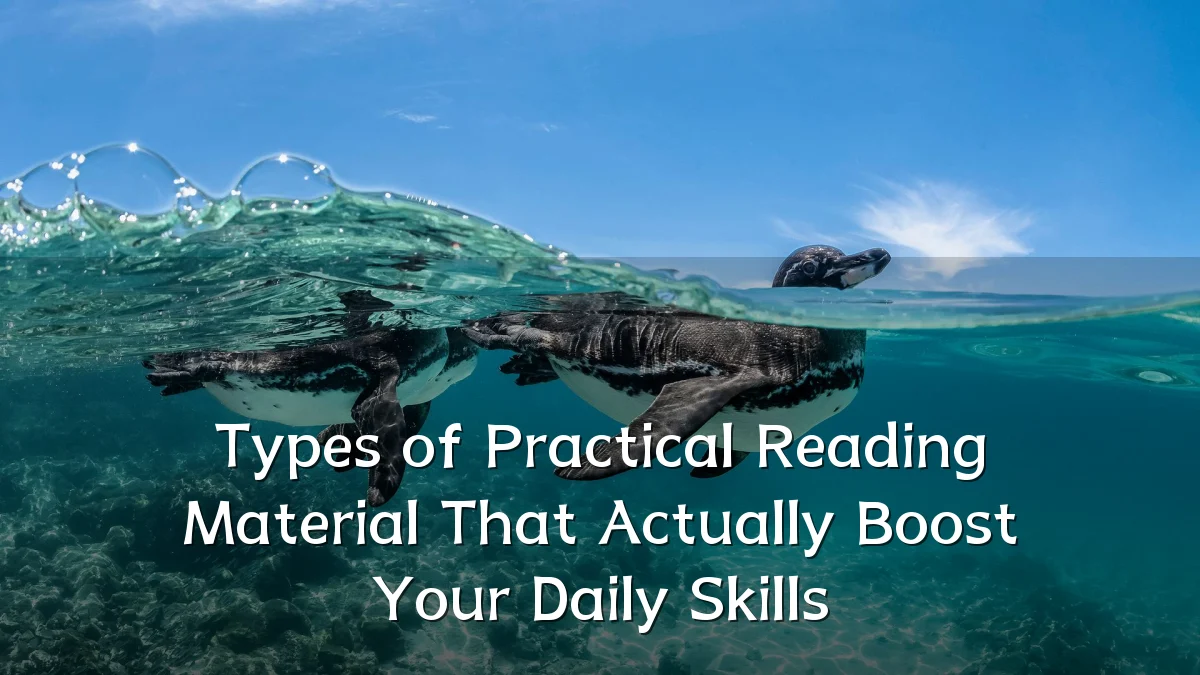 Types of Practical Reading Material That Actually Boost Your Daily Skills
