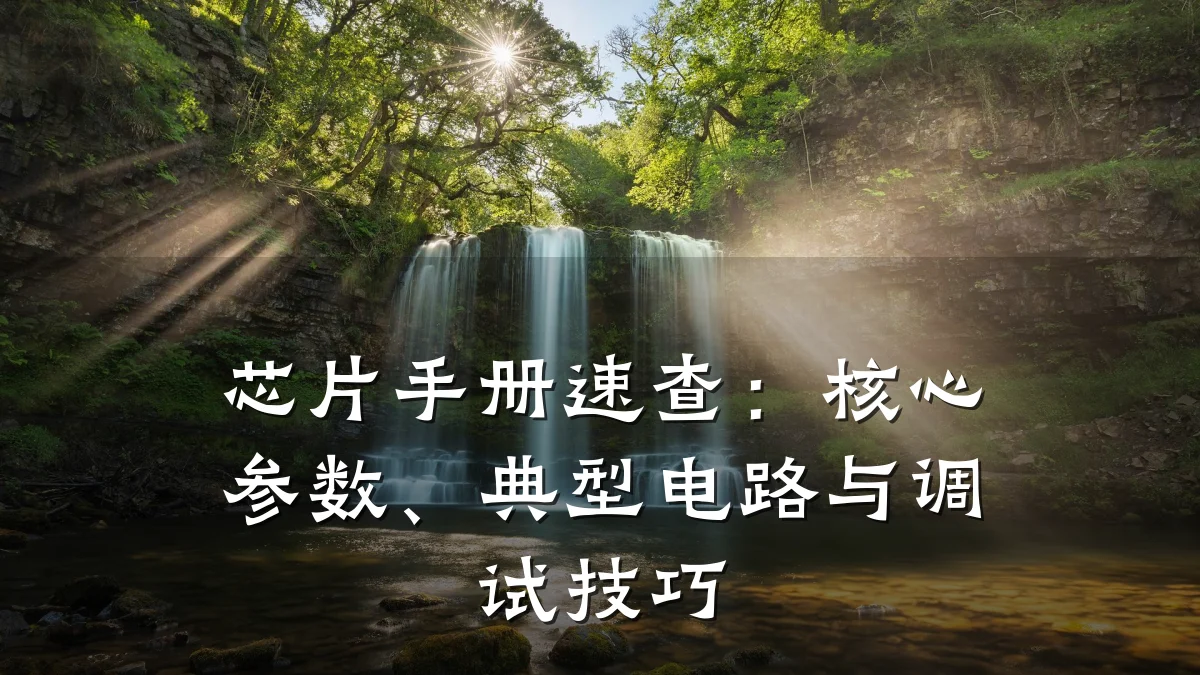 芯片手册速查:核心参数、典型电路与调试技巧