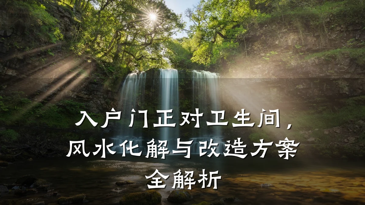 入户门正对卫生间,风水化解与改造方案全解析